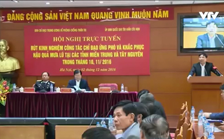 Hội nghị Tổng kết đánh giá về phòng chống mưa, lũ tại các tỉnh Miền Trung, Tây Nguyên